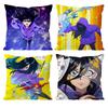 Z-ZENSHU Anime Cushion Cover Pattern Printed Pillowcase for Living Room Sofa Cushion Cover & Bedroom Decor