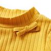 T-shirt enfants à manches longues tricot côtelé 4 couleurs et 5 dimensions disponibles