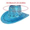 Sequined Western Cowboy Hats for Festivals Parties and Carnivals Sparkling Design Lightweight Practical Polyester Hat