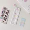 Cute Bow Design Pvc Photo Card Holder For School Id Card