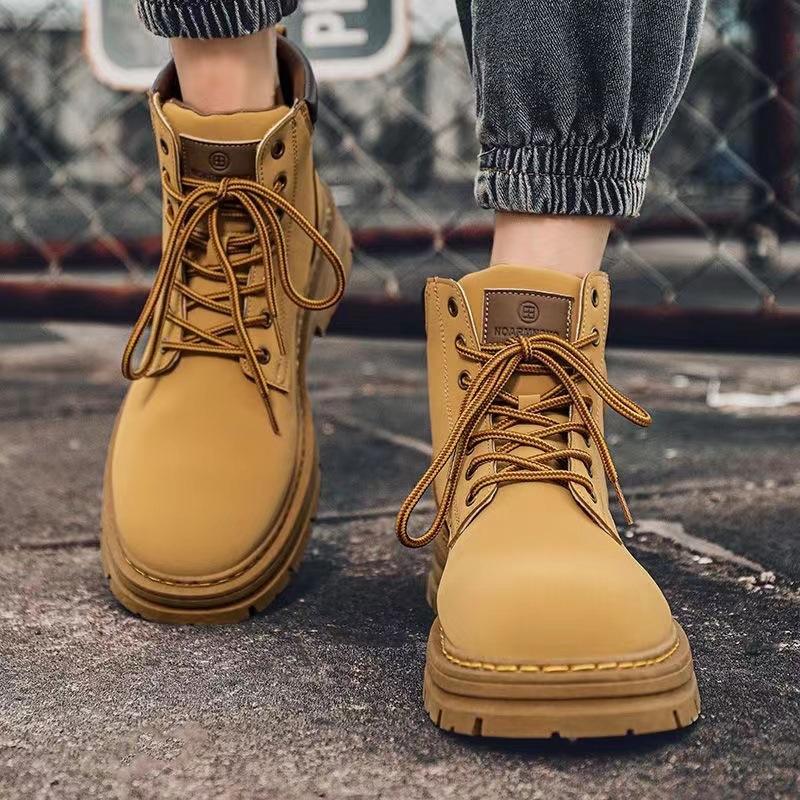 Martin boots men's new autumn and winter men's boots trendy versatile lace-up high-top casual trendy shoes