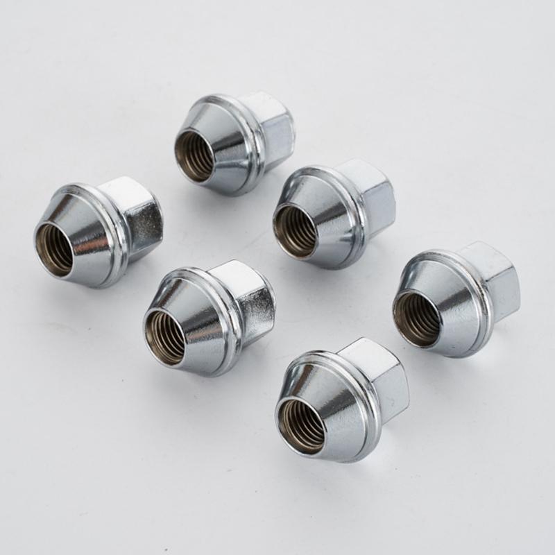 1/4 Peças Porcas Cônicas de Aço Carbono 60 Graus Substituição Porcas de Roda Para Rodas de Carro M12X1.5 Sextavado de 19mm Porcas de Roda