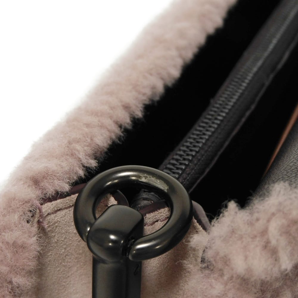 Used 9726 Tabby Pillow 26 6807 7921 C Logo Calfskin Suede 2WAY C Mark Shearling Dusty Rose Women's from Japan AUTHENTIC