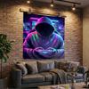 Cyberpunk Neon Gaming Printed Tapestry, Wall Hanging,Livingroom, dormitory, Large Wall Decor, Fabric Decor Fan Birthday Gifts
