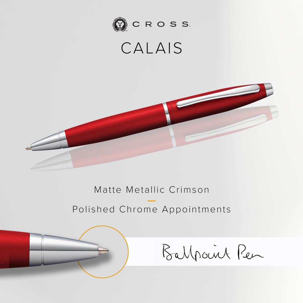 CROSS Ballpoint Officially Imported Pen, Oil-Based, Karei, Red, AT0112-19,