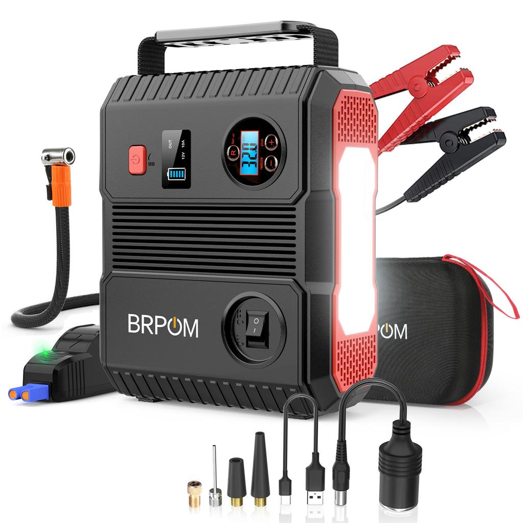 12V Car Jump Starter Power Bank Portable Car Battery Booster Charger Starting Device Auto Emergency Start-up Lighting