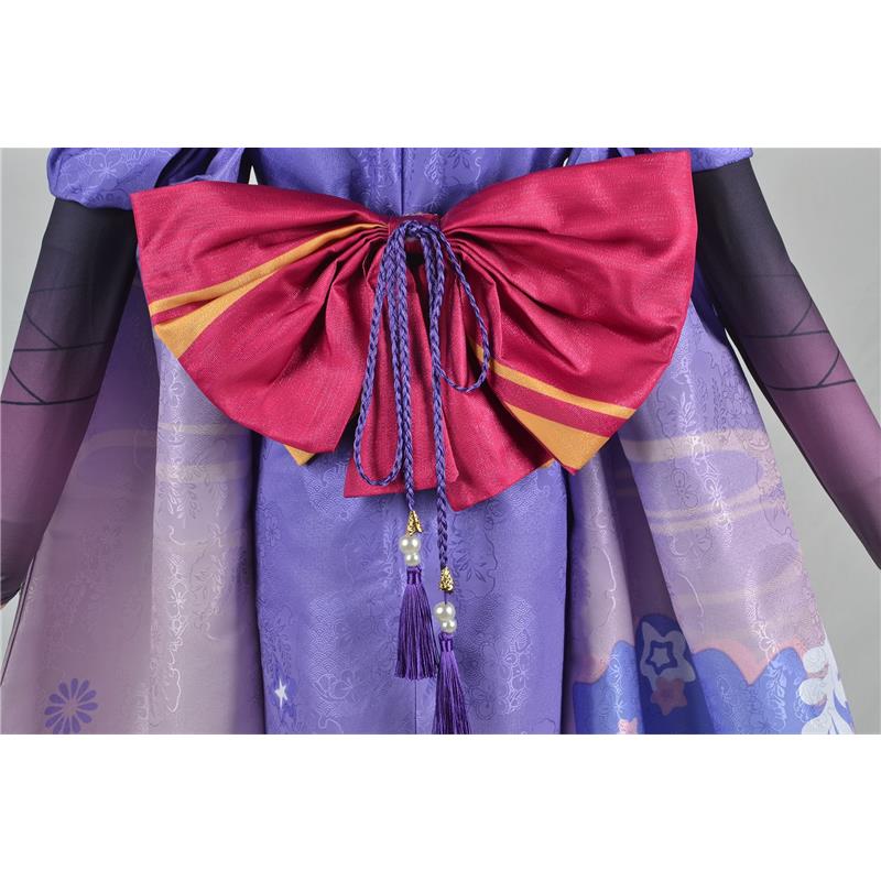 Genshin Impact cos Fantasia deus do trovão Barzhen general do trovão guerreiro das sombras cosplay jogo animação quimono feminino sombra COS