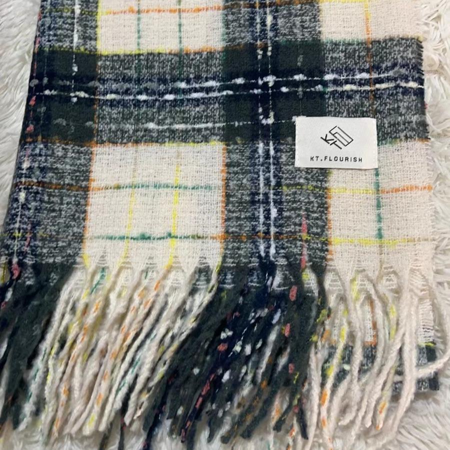 New Korean Version Woven Student Couple Warm Niche Atmosphere Versatile Autumn and Winter Scarf