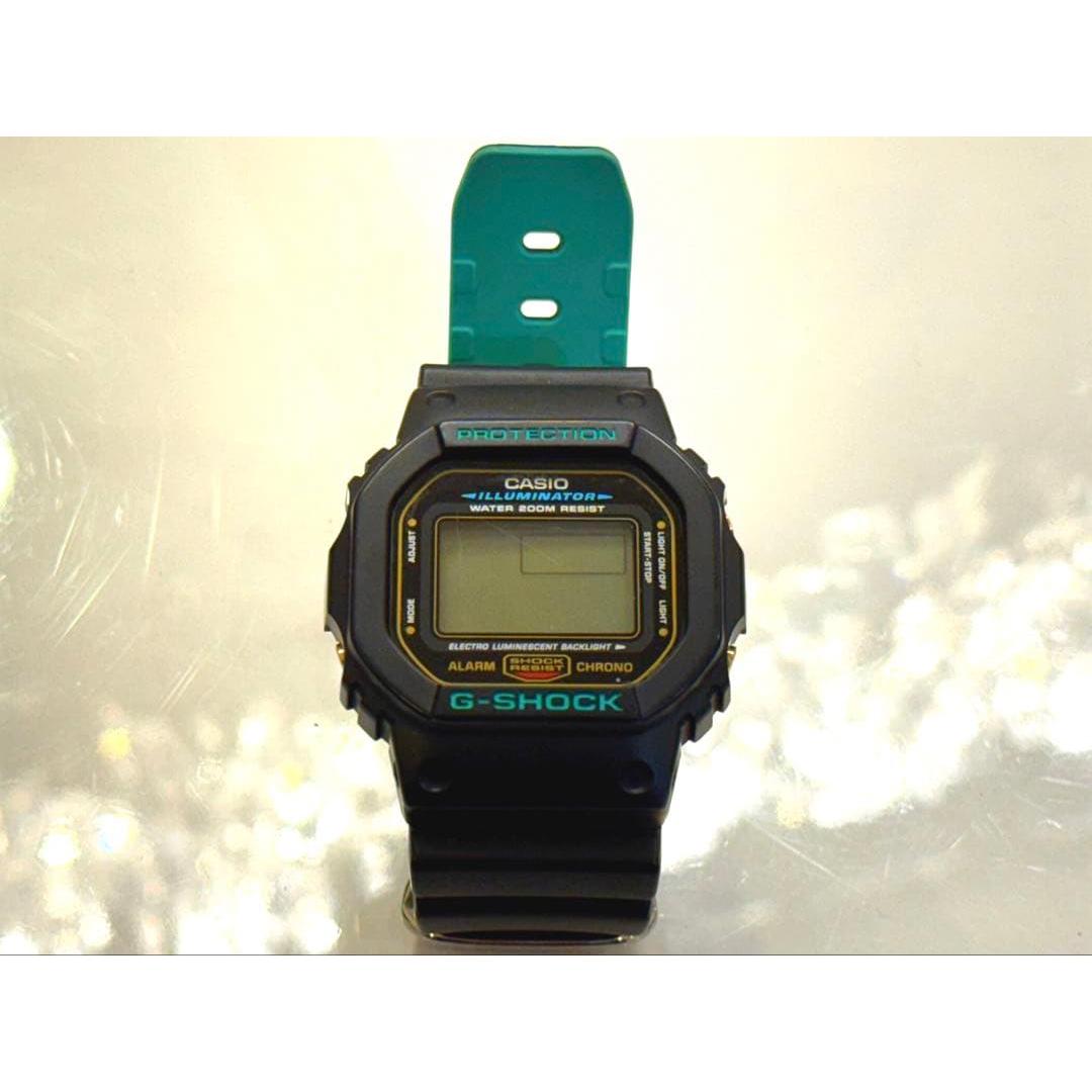 G-SHOCK dw-5600 movement 1545 black turquoise