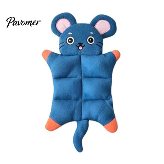 Tug And Pull Dog Toys Squeaky Animal Toy, No Stuffing Plush Chew Mouse Frog Interactive for Bored Dogs Tiger Toy Small Medium to Bite, Puppy Teething