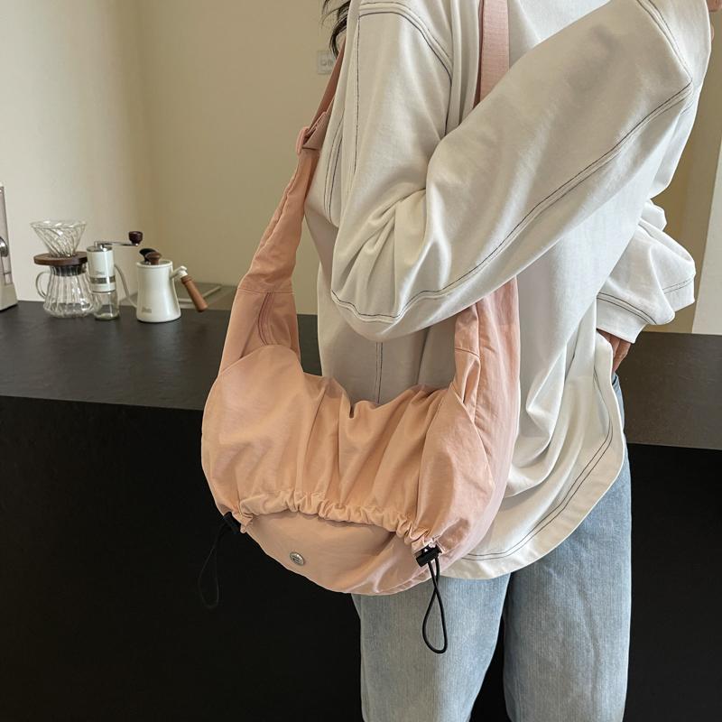 Hobo Bag für Damen, einfarbig, Umhängetasche, Schultertasche, Unterarmtasche
