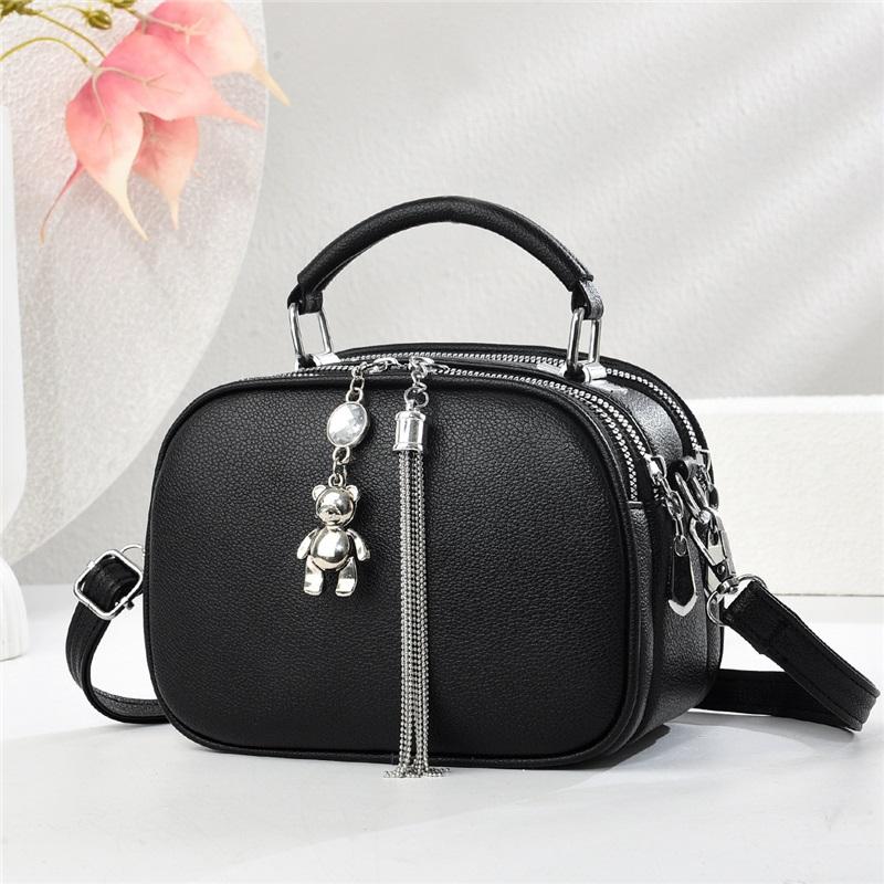 Fashion Chic All Match Small Women Handbag Portable Hand Carry Multiway Single Shoulder Crossbody Daily Casual Bag
