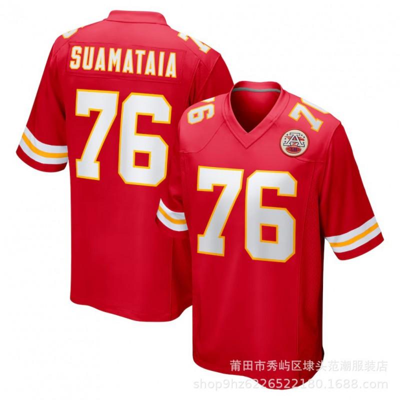 Kansas City Chiefs Football Jersey 15 Mahomes 87 Kelce Embroidered Sports Team Uniform