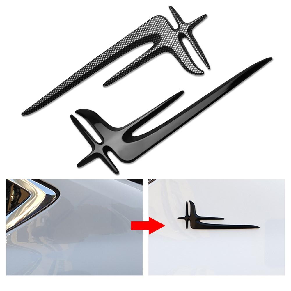 Car Side C Pillar Angel Badge Sticker Fender Side Emblem Decor Accessories For Mercedes Benz AMG W124 W202 W203 W204 W210 W211