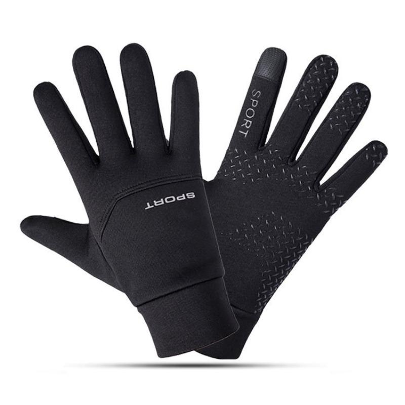 Outdoor waterproof gloves winter touch screen windproof and warm riding mountain climbing skiing, running cold proof anti slip