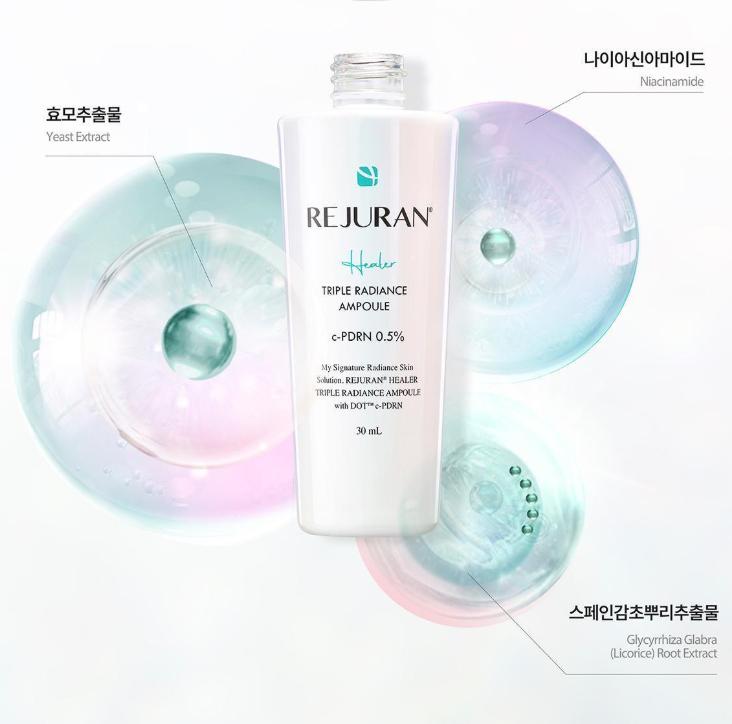 Rejuran Healer Triple Radiance Ampoule 30ml – Brightening & Anti-Aging Care