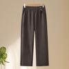 Mom's Spring Casual Elastic Waist Loose Straight-Leg Pants for Middle-Aged and Elderly Women