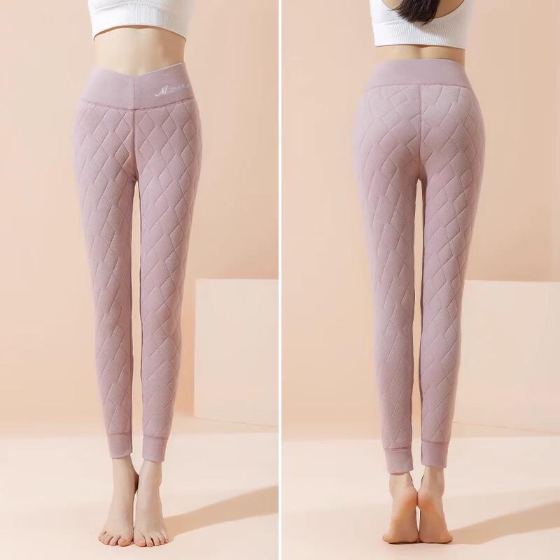 Langsha Women's High Waist Thermal Wool Leggings