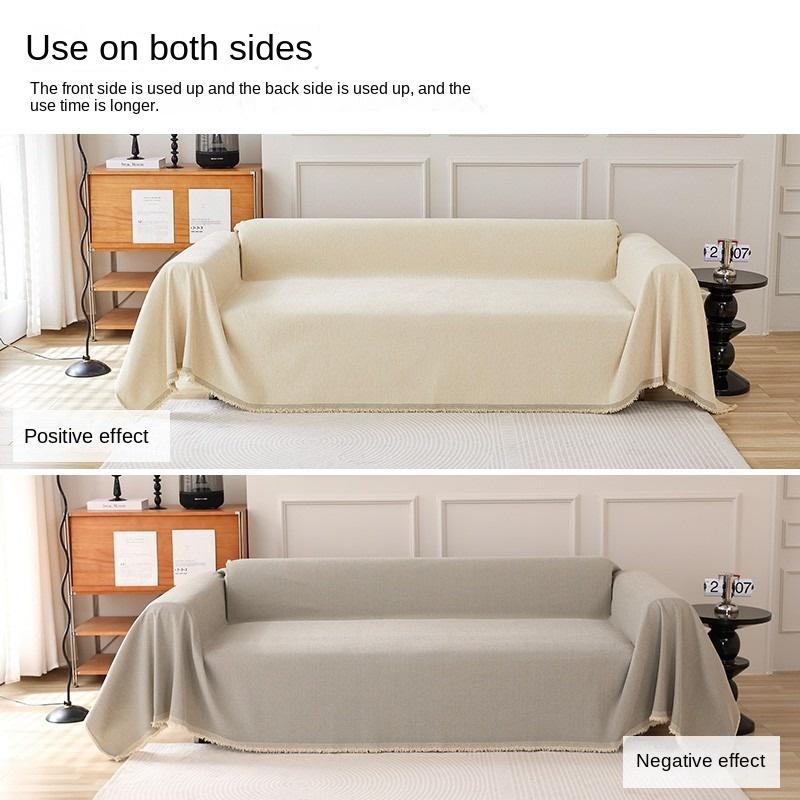 Solid Color Chenille Sofa Towel Full Cover Sofa Cushion Cover Cloth Cover Towel Sofa Cover Cover Four Seasons General Purpose