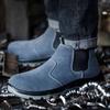 Stahlkappe Unzerstörbare Schuhe Herren Verbrühschutz Schweißerschuhe Durchtrittsichere Sicherheitsschuhe Arbeitsschuhe Schutzstiefel