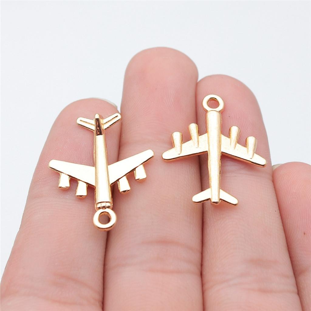 Charms Airplane Ship Pendants Minimalist Jewelry Components QC001