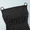 Summer New Polka Dot Halter Neck Tie Split Maxi Dress, Elegant Suspender Fishtail Long Dress for Women European American Style