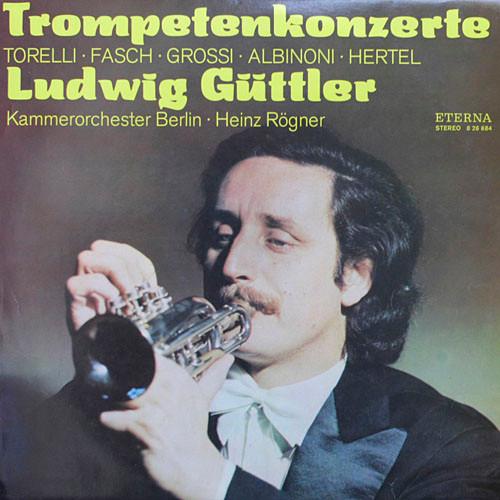 

LP Record LUDWIG GUTTLER, KAMMERORCHESTER BER - Trompetenkonzerte 826684 ETERNA 1975 German Dem Classical Used
