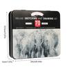 70Pcs Professional Sketch Pencil Art Drawing Supplies for Artist Students Shading, Blending, Sketching, Art Drawing