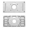 Router Table Insert Plate Aluminum Alloy Light Sturdy Precise Scale Woodworking Trimming Machine