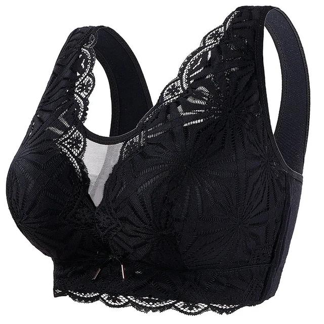 40-50 D E F Thin Sexy Push Up Bra Women Plus Large Big Size Lace Bralette Lingerie Wireless Bra Fashion Underwear Brasieres
