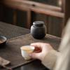 Ceramics Tea Caddies Oolong Sugar Container Travel Tea Bag Sealed Jar Coffee Powder Canister Black White Household Storage Tank