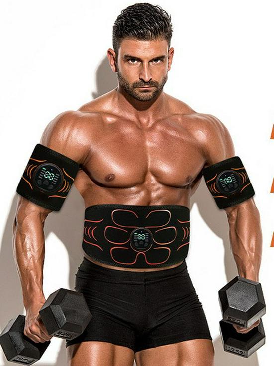 EMS Muscle Stimulator Abdominal Exerciser Waist Belt for Full-Body Fitness and Strength Training.