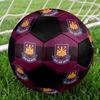SIZE 5 West Ham United FC Soccer Ball Colorful All Ages Machine Stitched PVC Competition Ready Durable High-Bounce