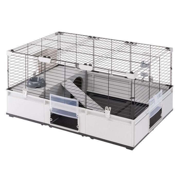 Cage de transport - Ferplast - Modular 2 - Métal et Plastique - Pour lapins et cochons d'Inde - Intérieur