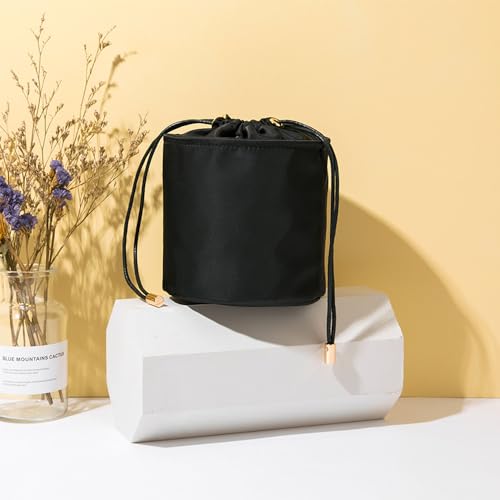 YONBEN Tall Purse Organizer Insert for Women's Canvas Round Handbag Organizer, Storage, Handbag Purse Organizer, Round Cosmetic Pouch Bag, Bucket, Mak