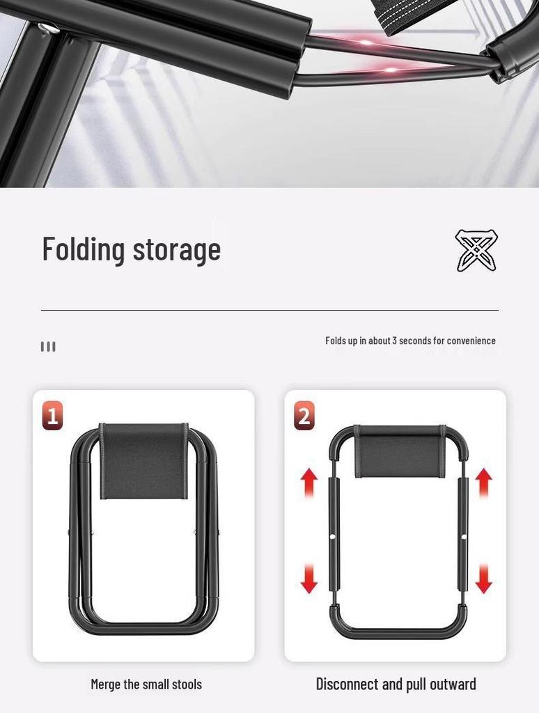 Portable Folding Fishing Stool - Compact Outdoor Chair for Travel and Queueing