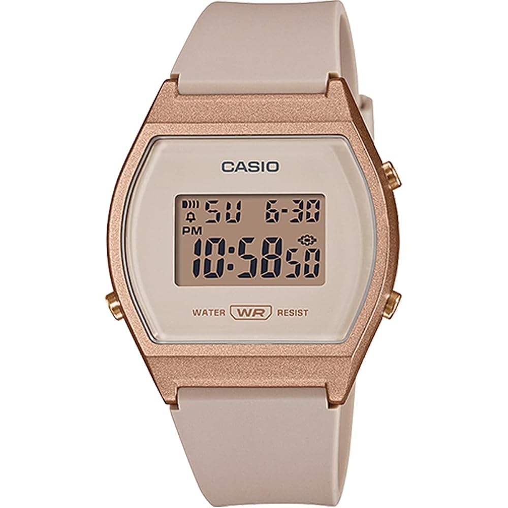 [Casio] CASIO Standard Digital Women s Watch LW-204-4A Pink Beige x Rose Gold (Overseas Model) [Parallel Import]