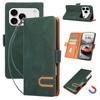 Wrist Strap Retro Leather Wallet Card Slot Holder Stand Phone Case for IPhone 17 Pro Max 17E 16E 16 15 Plus 14 13 12 11 Cover