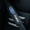 BBBB6 Pair Leather for Ford Car Logo Inner Seat Belt Cover Explorer Galaxy Ranger Focus Transit Fiesta Mondeo Edge Protection wheelcap
