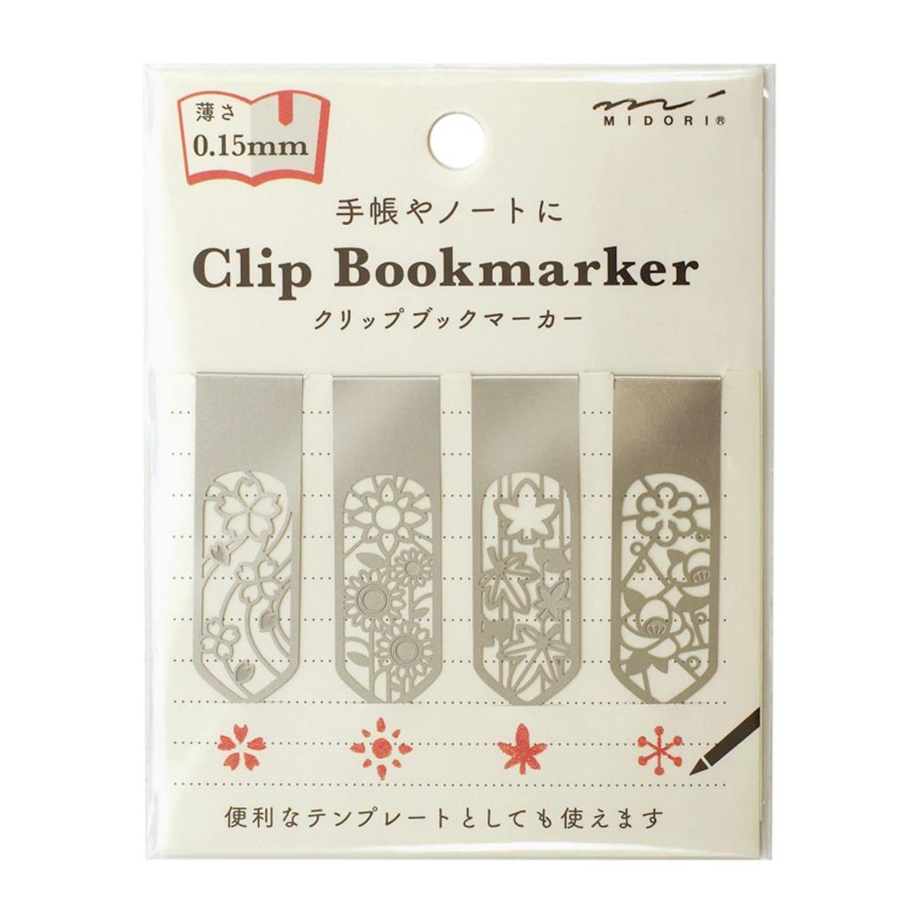 DESIGNPHIL MIDORI Bookmark Clip Bookmark Floral Pattern A 43406006