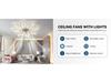 Versatile Ceiling Fan Lamp for Living, Dining, or Bedroom (110-220V, US Standard)