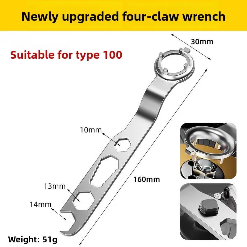 

Heavy Duty Angle Grinder Wrench Electroplated Anti Rust Wear Resistant Precision Polished Maintenance Repair Tool Hand Wrench