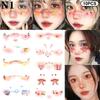 Christmas Face Sticker Corner Of Eyes Sticker Temporary Tattoos Body Art Party Self Adhesive Love Creative Cute Colorful Sweet