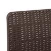 1 Seater Garden Sofa Rattan Look PP Brown