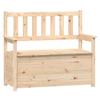 Vidaxl Bench, 112.5X51.5X96.5 Cm, Solid Pine Wood