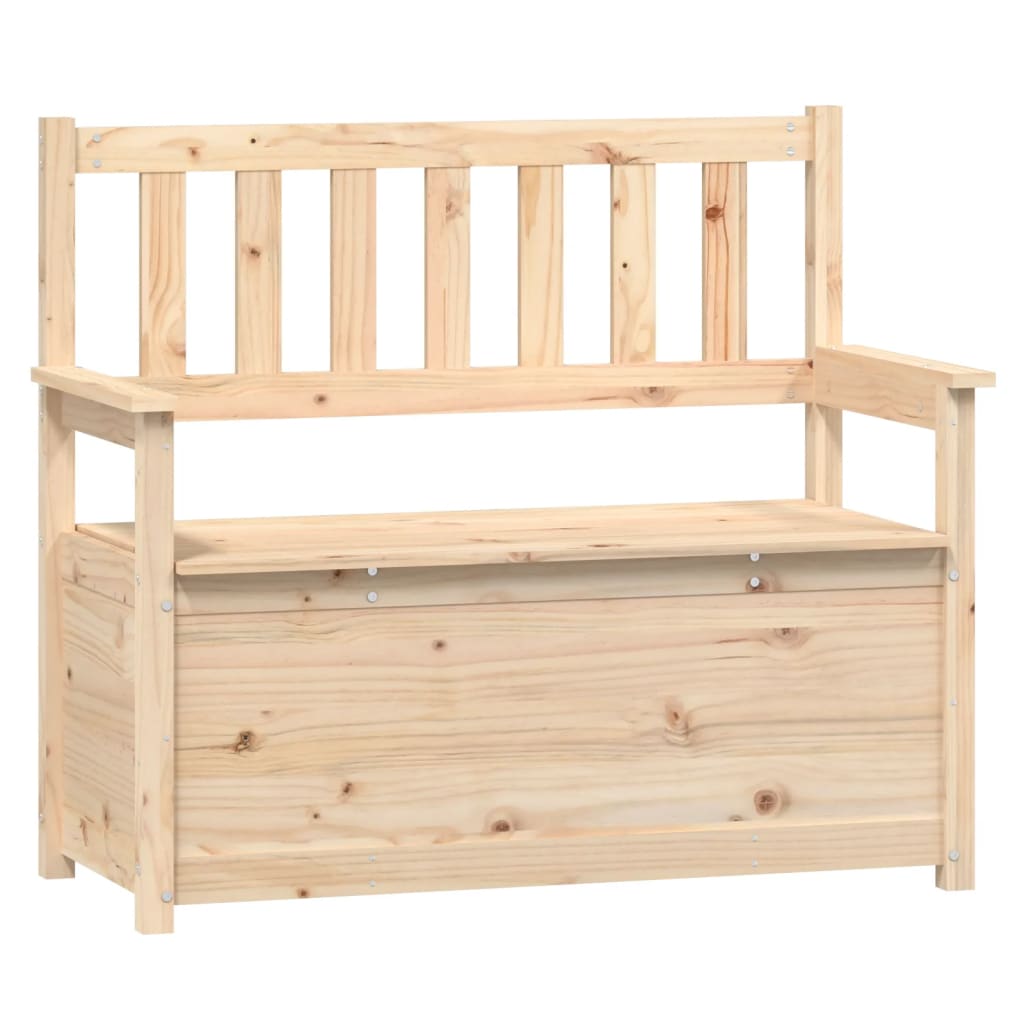 Vidaxl Bench, 112.5X51.5X96.5 Cm, Solid Pine Wood