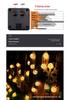 Enhanced Waterproof LED Solar Bubble Ball String Lights - Colorful Outdoor Decorative Lighting for Courtyard Atmosphere