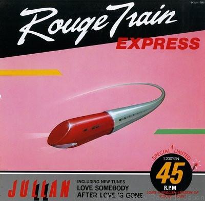 

12-дюймовая пластинка JULLAN - Rouge Train Express / Love Somebody 134251 SOUND DESIGN 1985 Япония Японская поп/рок Б/У