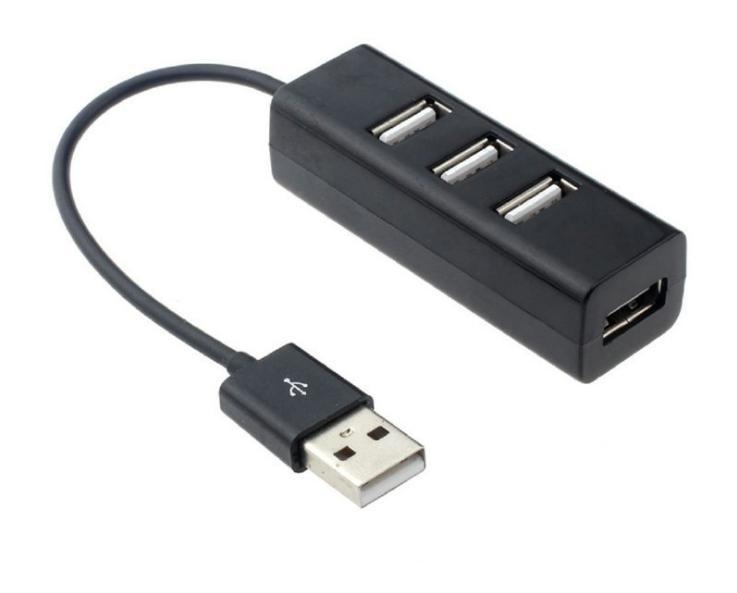 Mini Four-Port USB 2.0 Power Strip Hub