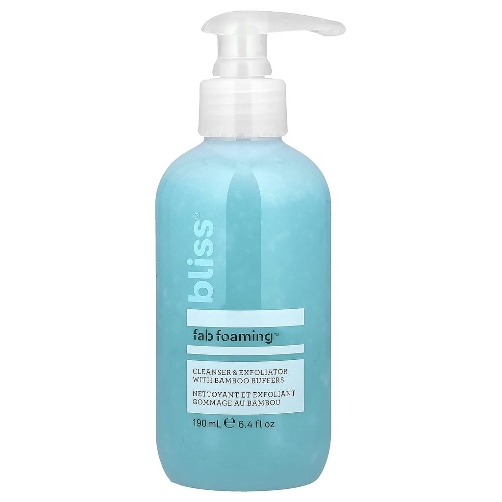 Bliss, Pep Foaming 2-In-1 Cleanser & Exfoliator, 190ml (6.4 Fl Oz)